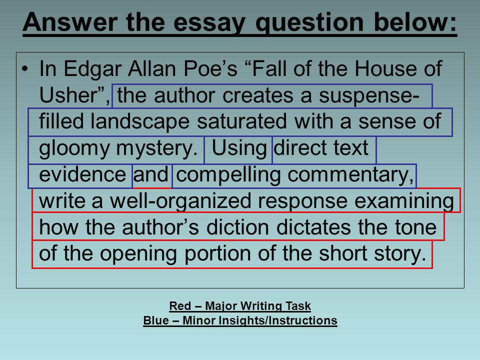 The fall of the house of usher analysis essay